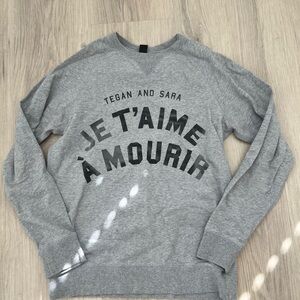 Tegan and Sara Gray Graphic Sweatshirt